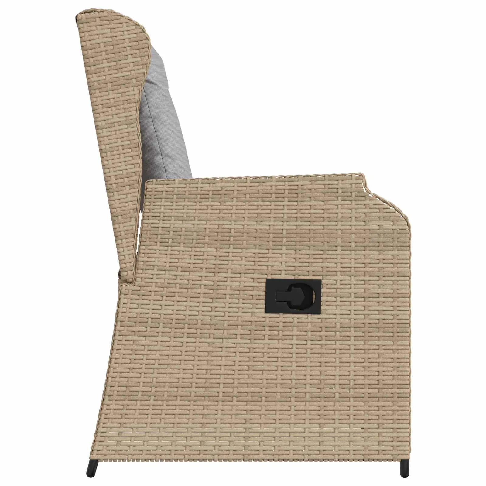 Verstellbare Gartenbank Beige 55 x 67 x 95 cm