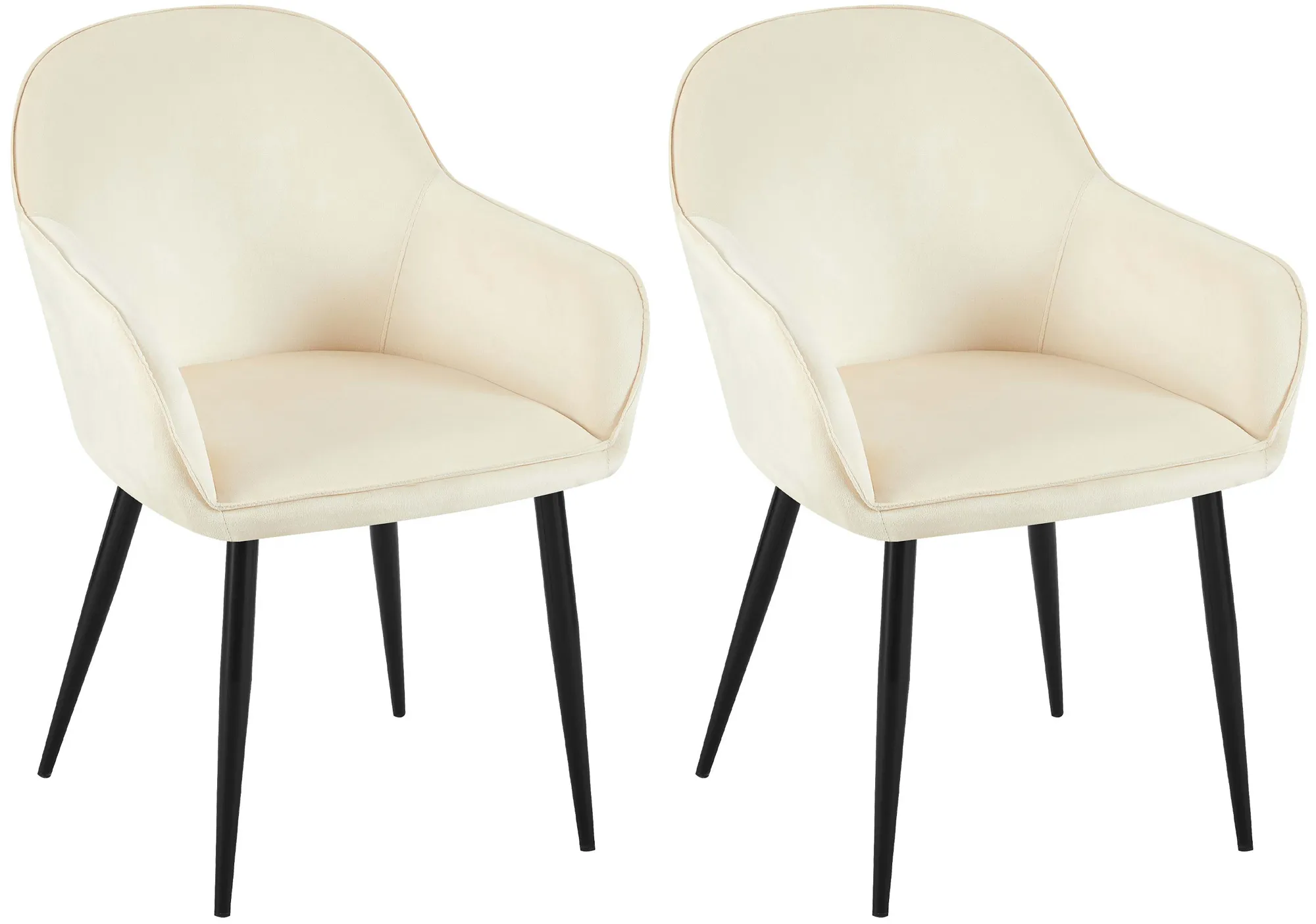 Esszimmerstuhl Boise 84x60x60 cm Creme