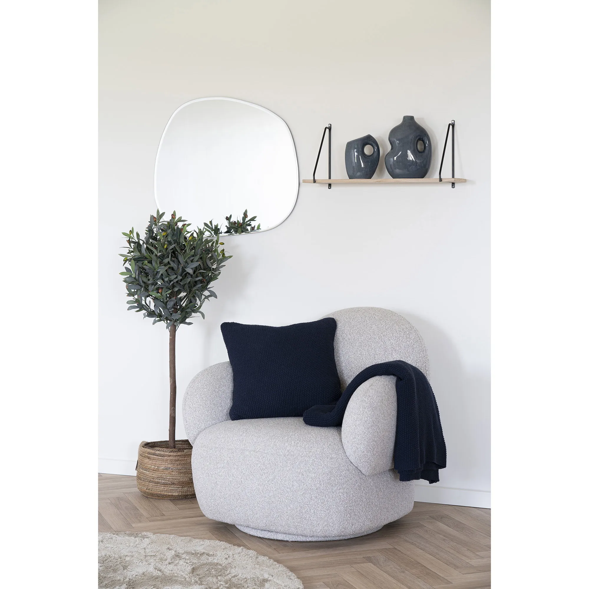 tinkaro Santos Kissen 45x45 cm Dunkelblau