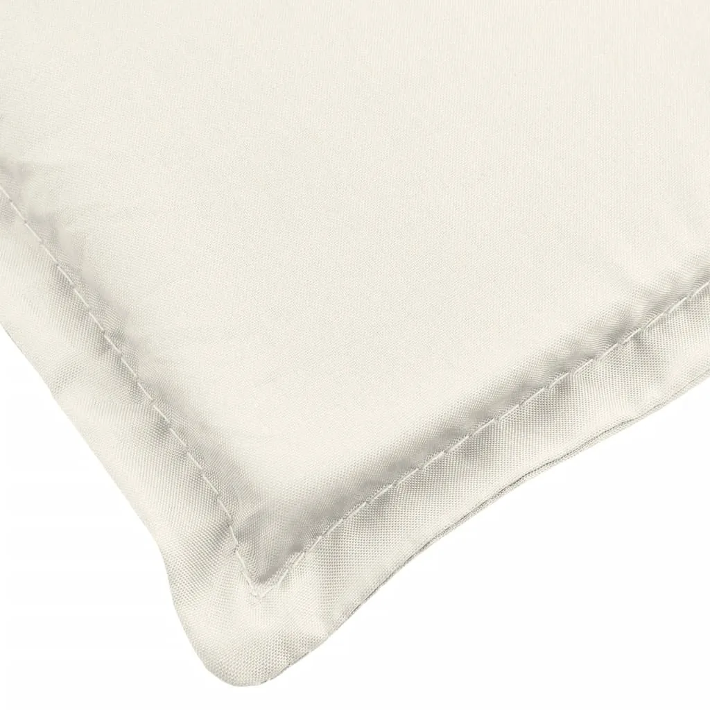 Bequeme Liegenauflage 200 x 60 x 4 cm in Melange Creme