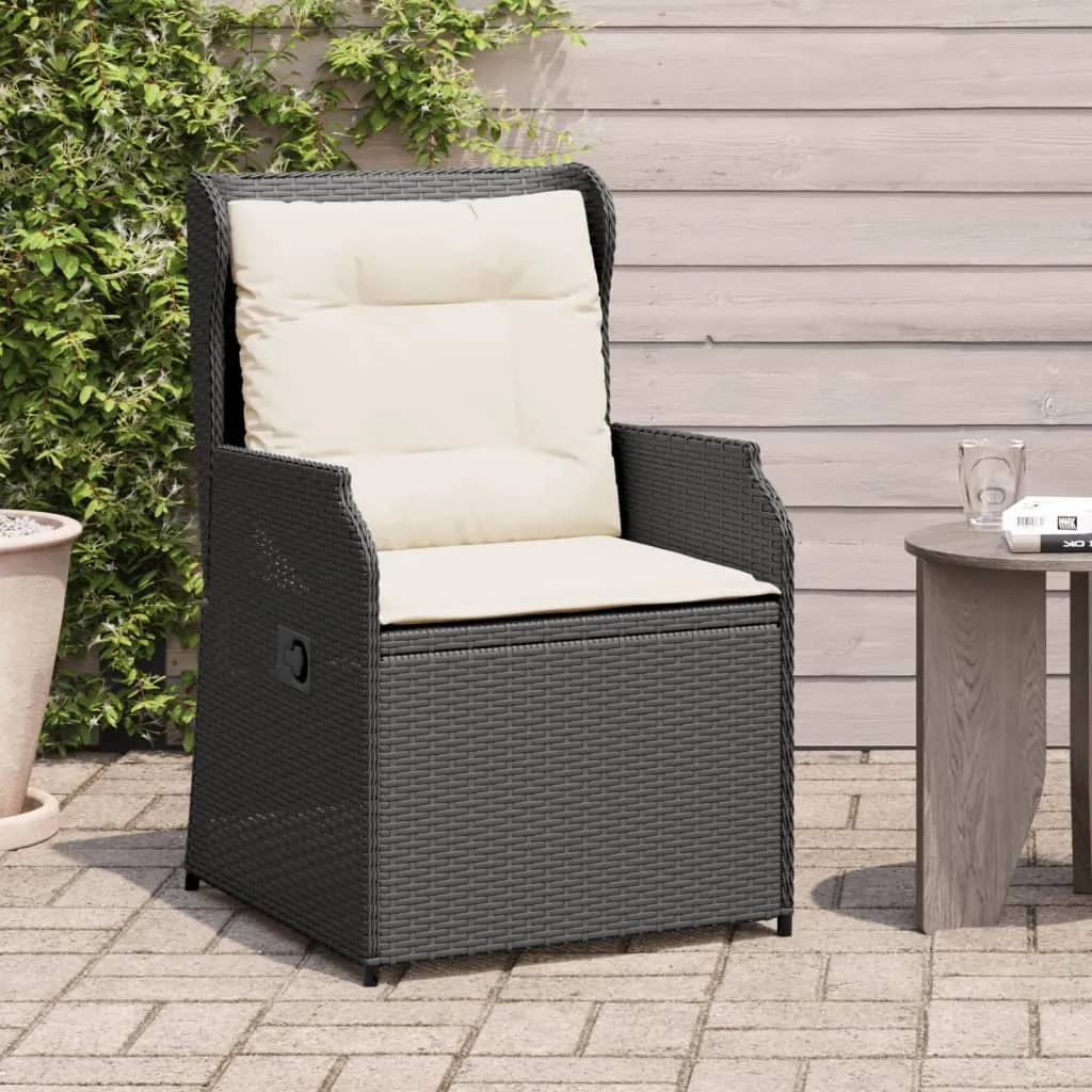 Verstellbarer Gartenstuhl Schwarz 55 x 67 x 95 cm