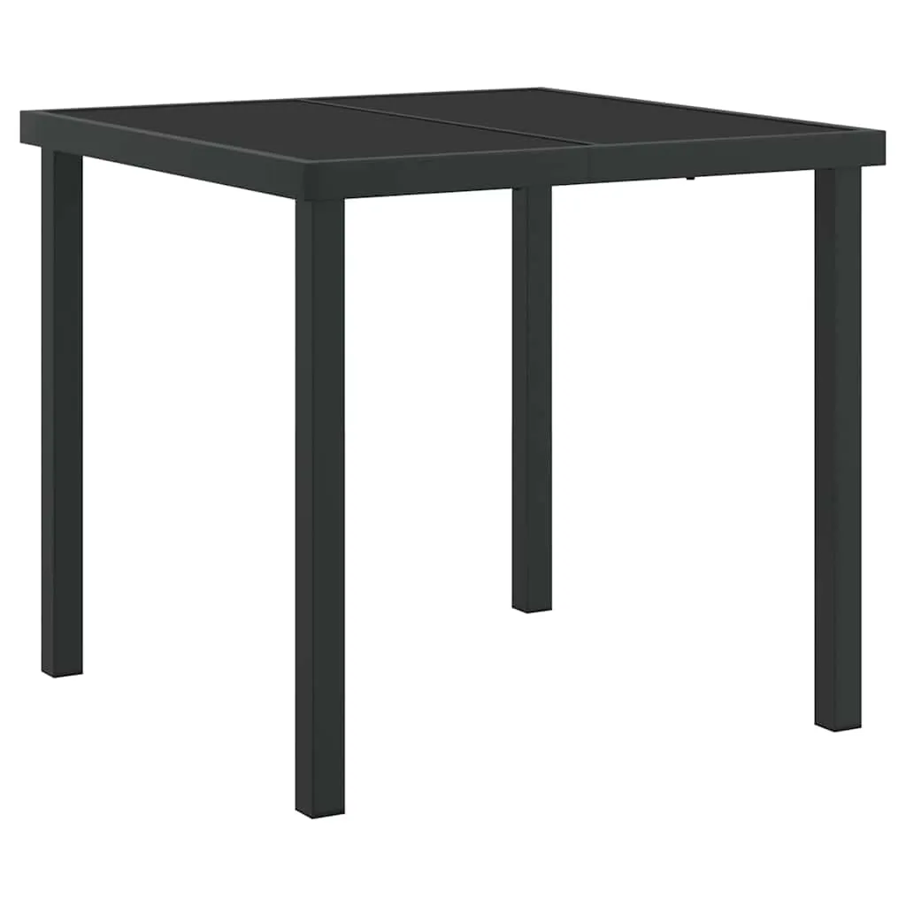 Gartentisch-Set Grau 200x80x73 cm mit 6 Stühlen 57x69x106 cm
