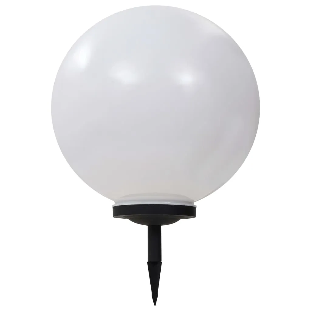 LED-Solarlampe Kugel Weiß 50x71 cm mit Farbwechselmodus