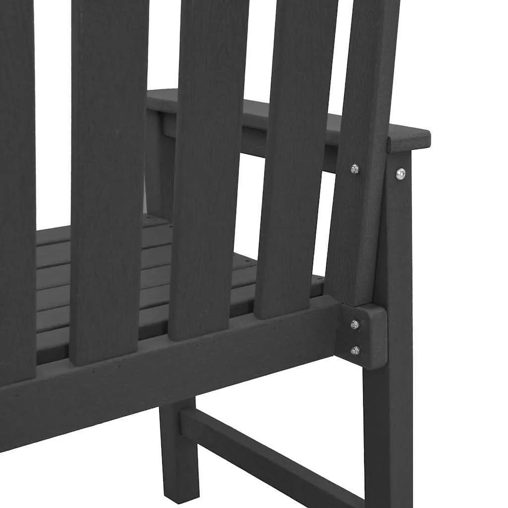 Modernes Gartenmöbel 65,5x59x88 cm Schwarz aus HDPE