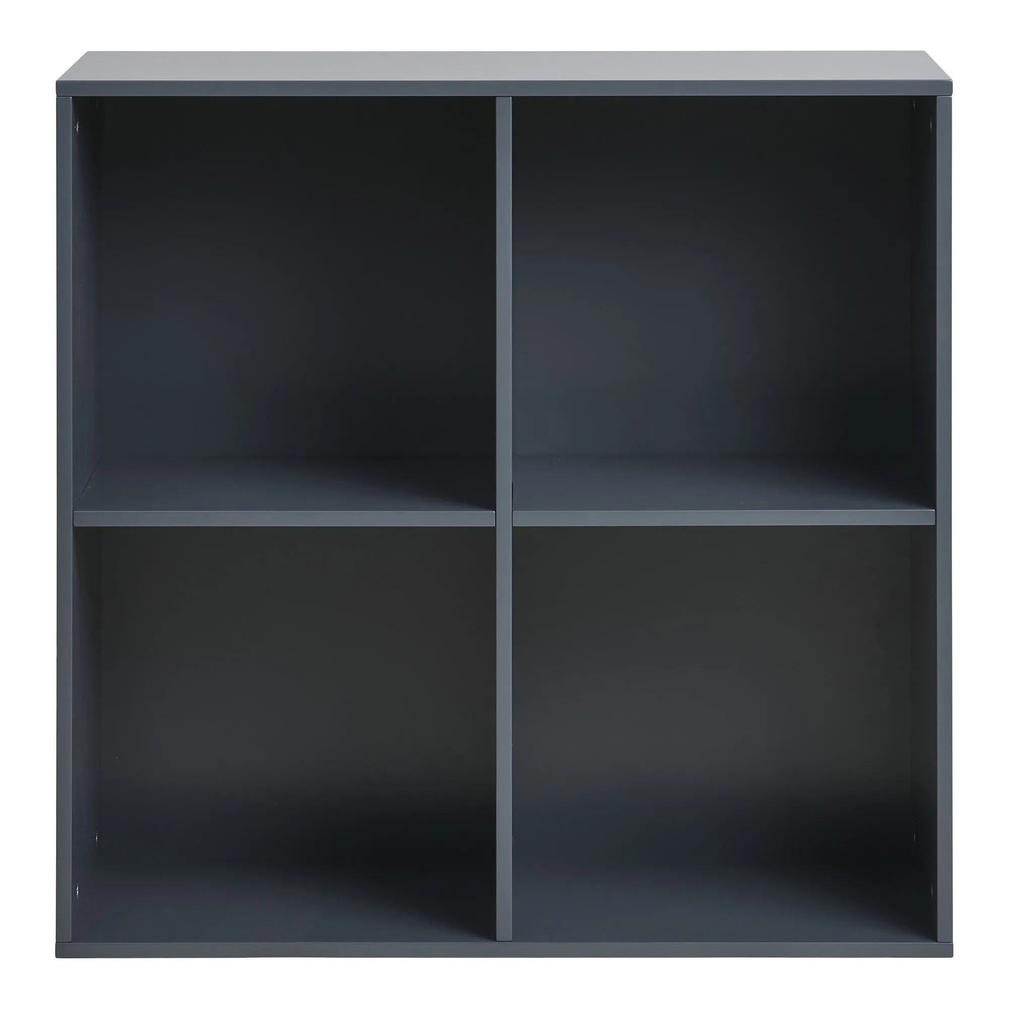tinkaro Wandregal Horne lackiertes Holz 69x30x69 cm Dunkelgrau