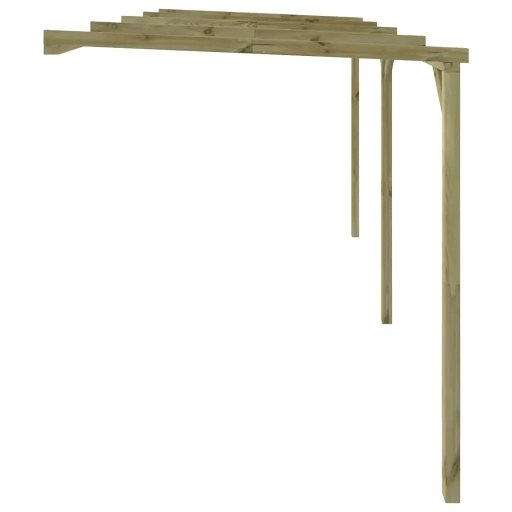 Holz-Pergola aus grün imprägniertem Massivholz 2 x 4 x 2,2 m