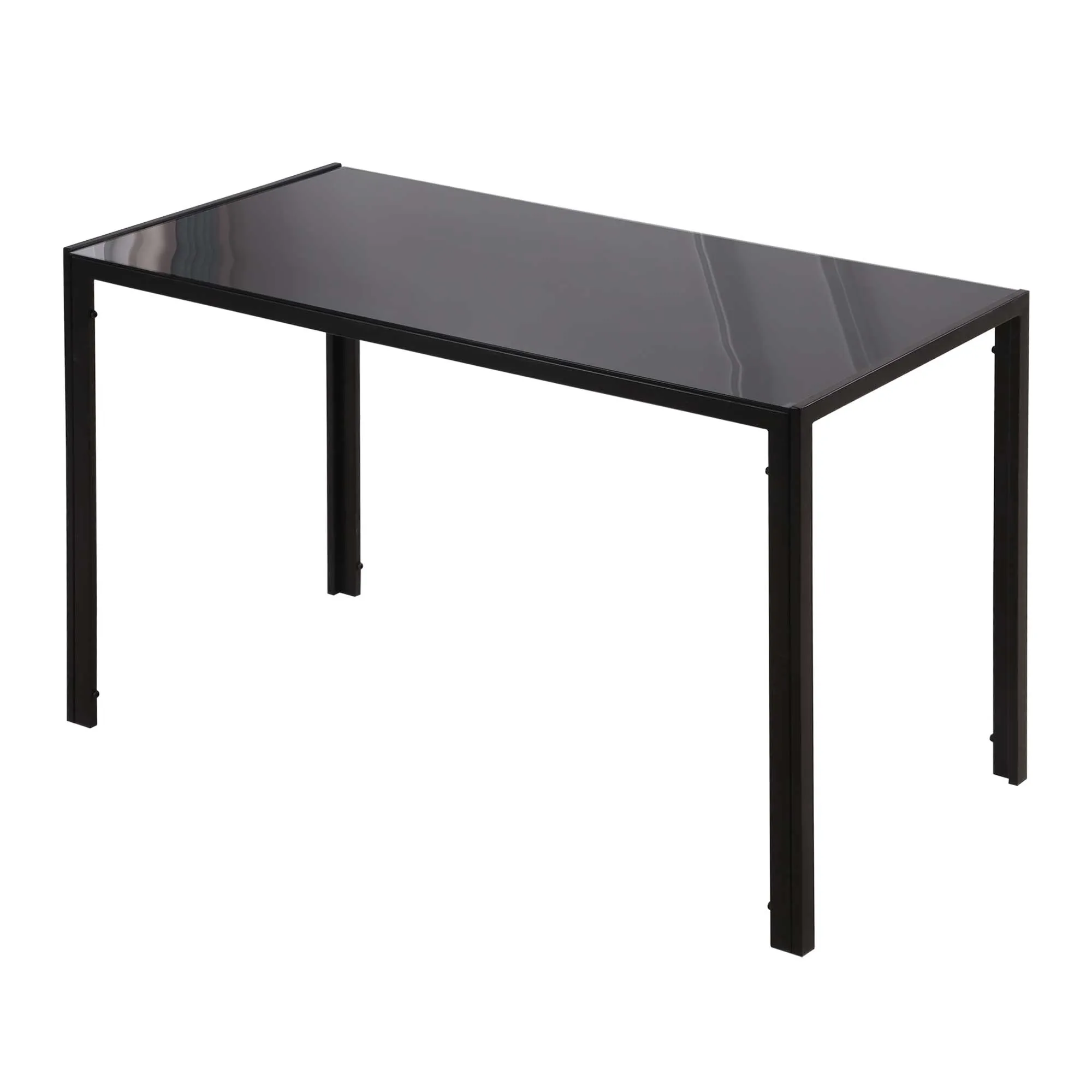 Esstisch Küchentisch großer Tisch, modernes Design, 120 cm x 60 cm x 75 cm, Schwarz