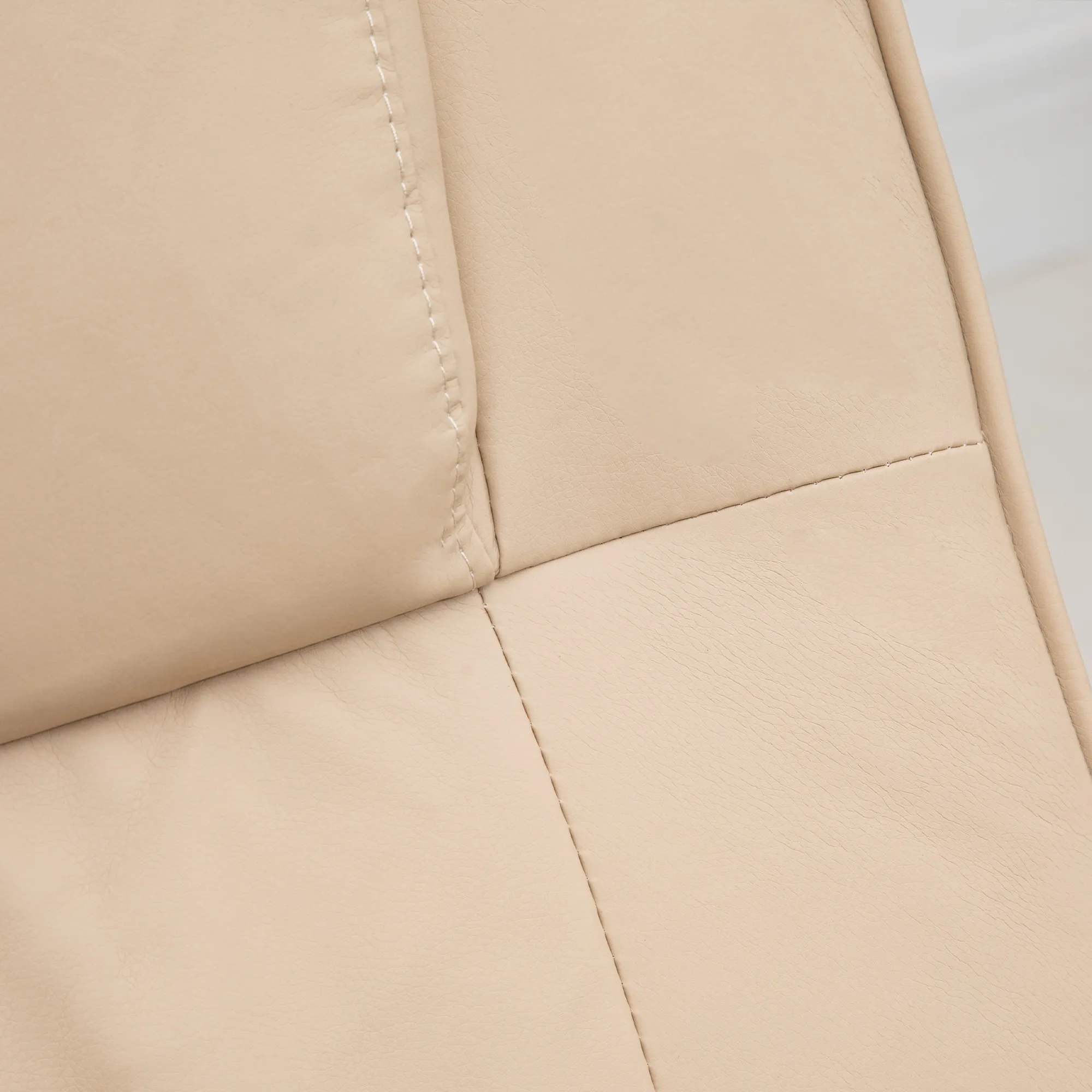 Relaxsessel mit Hocker 77x84x95 cm Creme