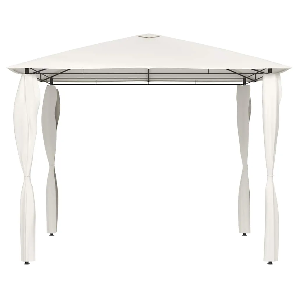Pavillon 3x3x2,6 m Creme mit Stahlkonstruktion