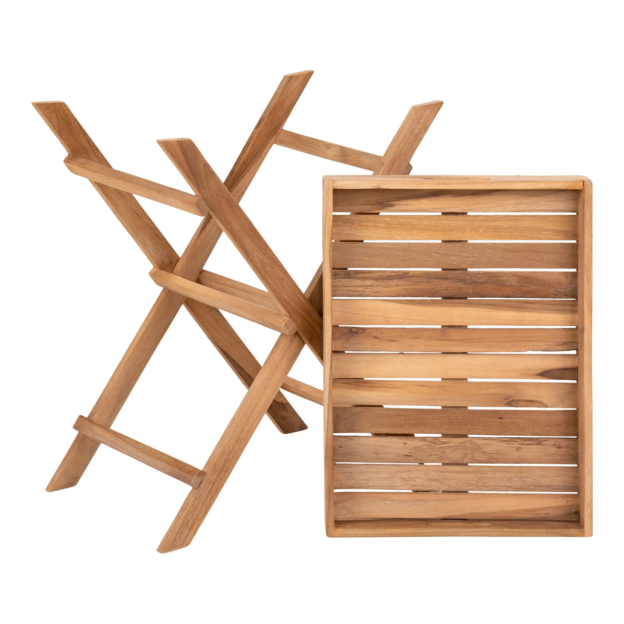 tinkaro Ronda Tablett-Beistelltisch 39 x 29 x 49,5 cm Natur