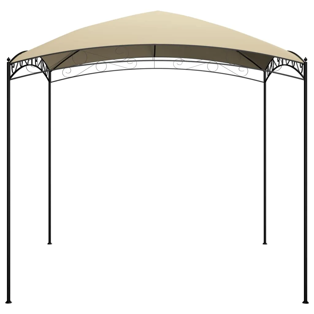 Pavillon 3x3m in Creme – Robuste Stahlkonstruktion für den Außenbereich