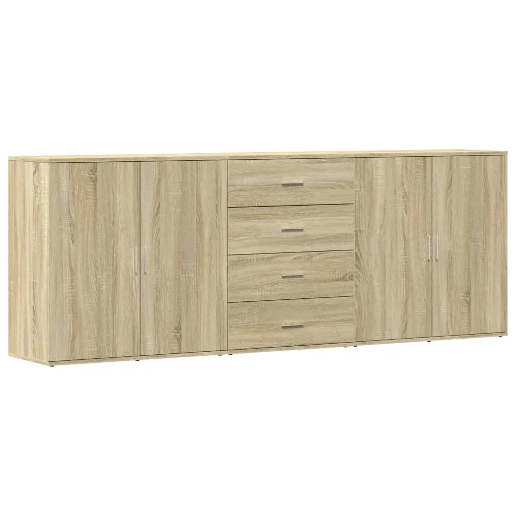 Robustes Sideboard Sonoma-Eiche 79x38x80 cm & 60x39x80 cm