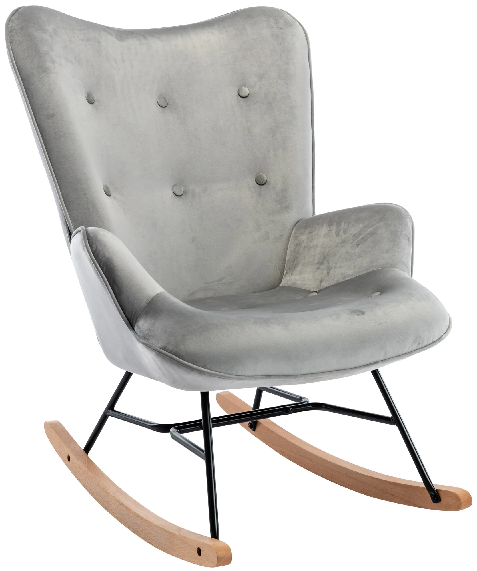Schaukelstuhl Sanka 98x71x88 cm Grau