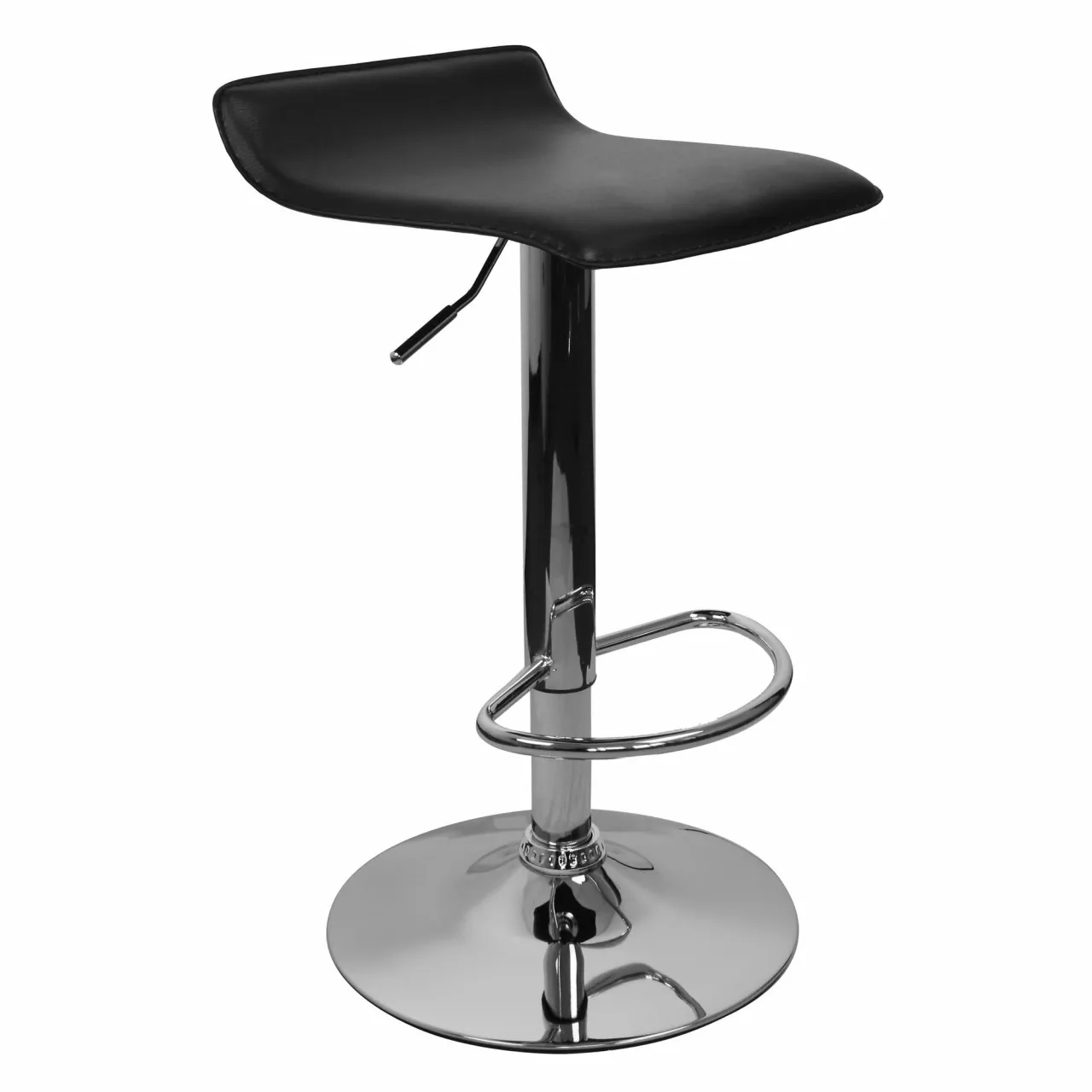 tinkaro Barhocker eckig BESIME Kunstleder Hochstuhl Schwarz tinkaro Barhocker eckig BESIME Kunstleder Hochstuhl Schwarz
