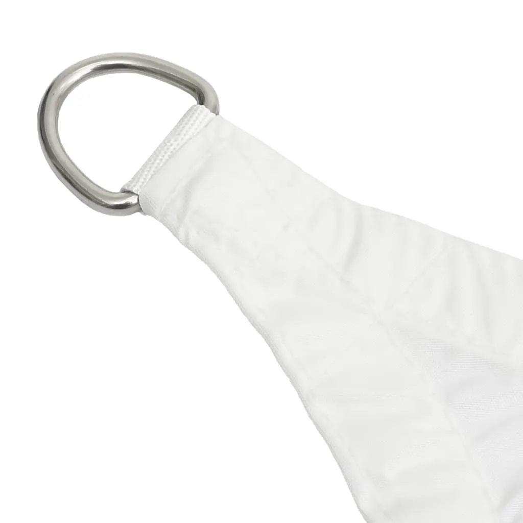Sonnensegel Trapez 2/4 x 3 m Weiß PU-beschichtetes Oxford-Gewebe