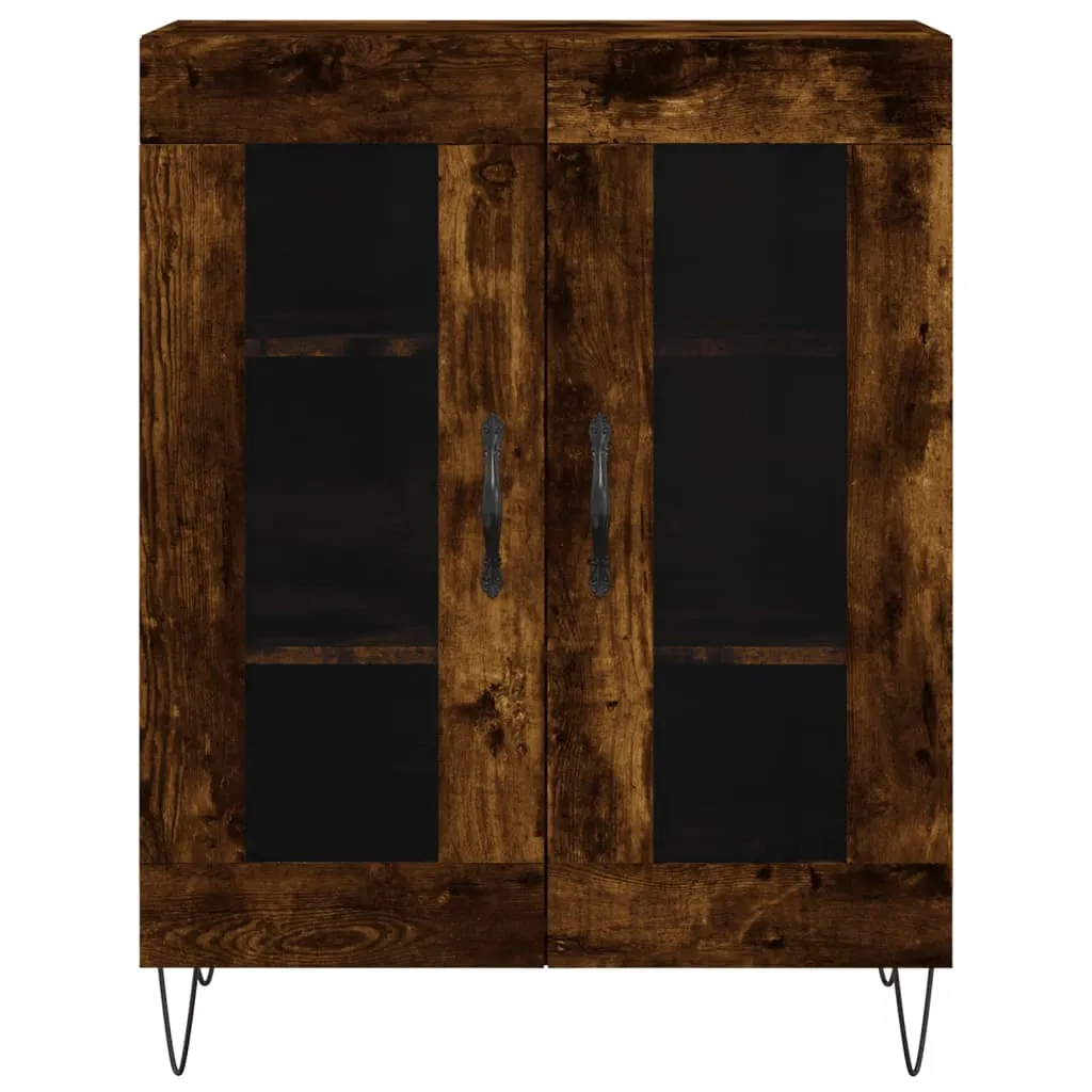 Highboard und Sideboard Räuchereiche 69,5 x 34 x 180 cm Massivholz