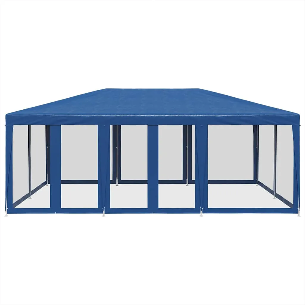 Blaues Partyzelt 600x400x280 cm mit robustem Eisengestell