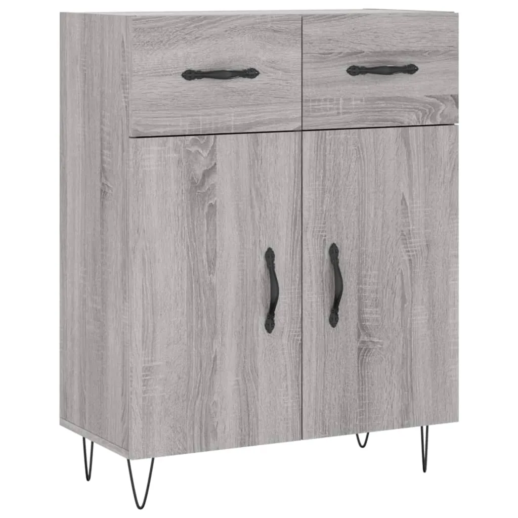Sideboard Grau Sonoma 69,5x34x90 cm Holzwerkstoff Sideboard Grau Sonoma 69,5x34x90 cm Holzwerkstoff
