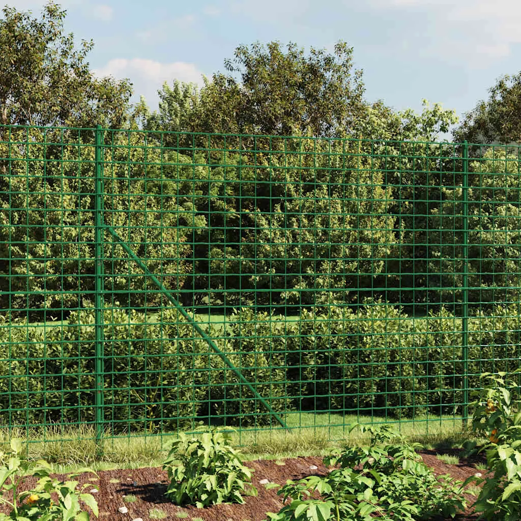 Grüner Maschendrahtzaun 1,8 x 25 m mit PVC-beschichtetem Stahl