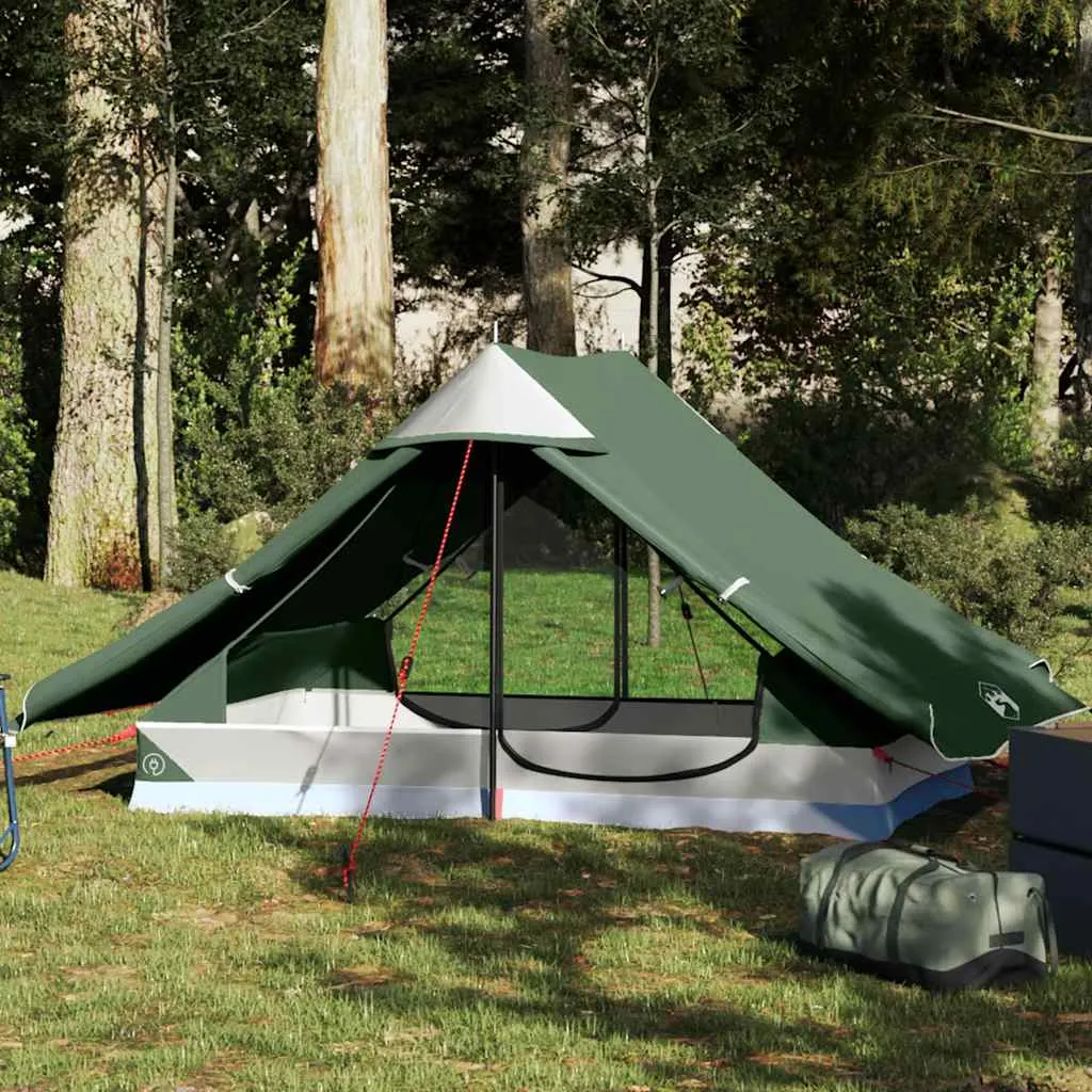 Campingzelt Grün 225 x 136 x 133 cm wasserdicht für 2 Personen