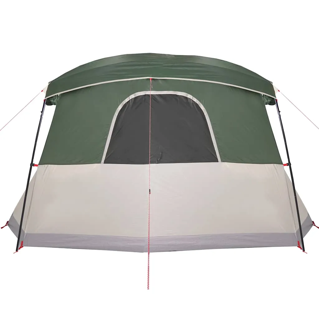 Campingzelt Grün 515x370x220 cm wasserdicht mit Vorzelt und Überzelt
