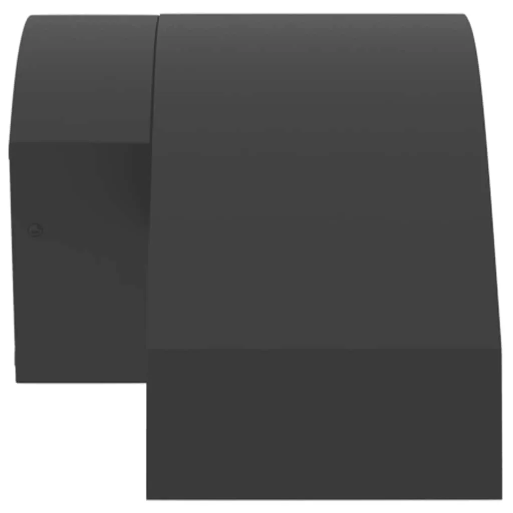 LED Außenwandleuchte Schwarz 27,5 x 7 x 10 cm mit Bewegungsmelder