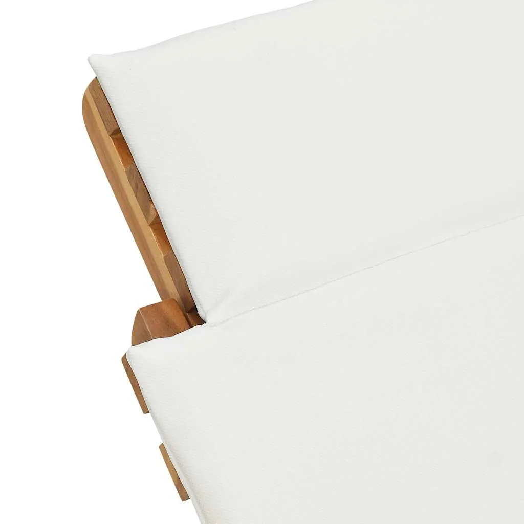 Garten Sonnenliegestuhl Naturholz 198x55x58,5 cm Braun