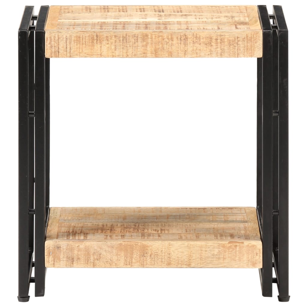 Beistelltisch 40x30x40 cm Raues Mangoholz
