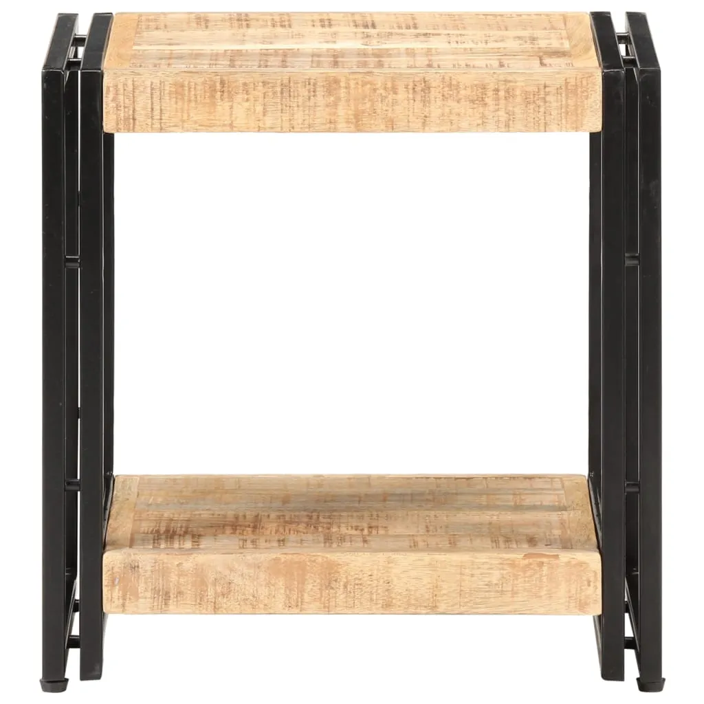 Beistelltisch 40x30x40 cm Raues Mangoholz