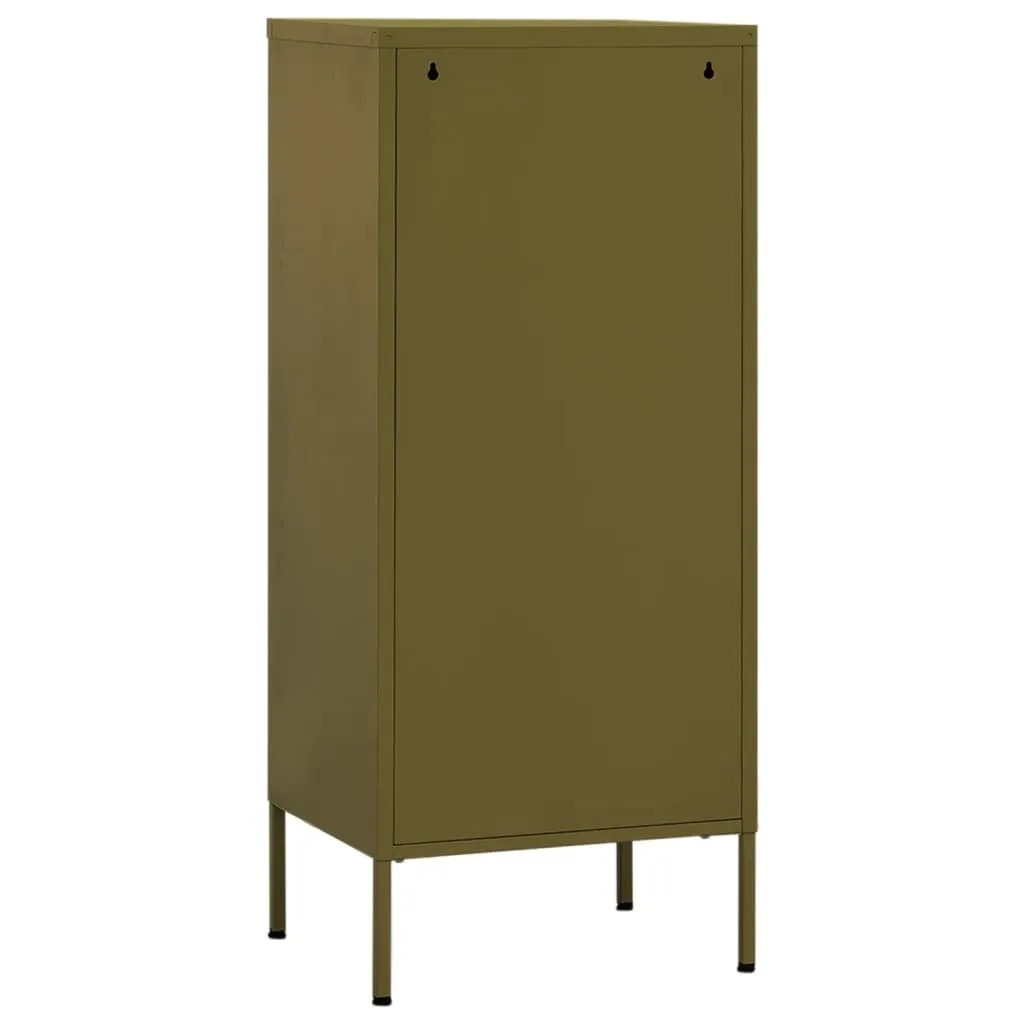 Lagerschrank Olivgrün 42,5 x 35 x 101,5 cm aus Stahl