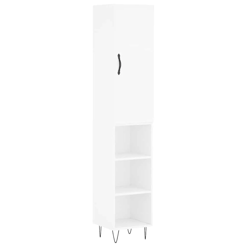Elegantes Highboard in Weiß 34,5 x 34 x 180 cm