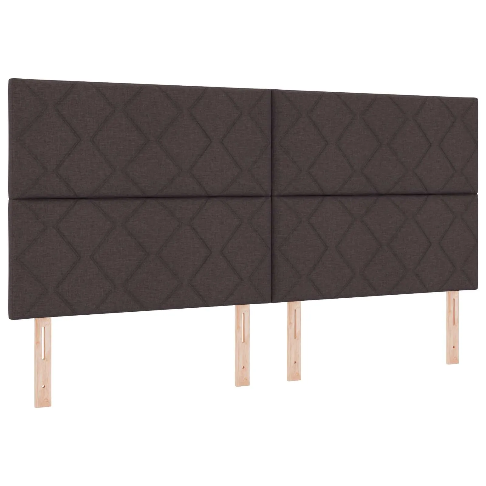 Ottoman-Bett 203 x 200 x 88 cm Dunkelbraun