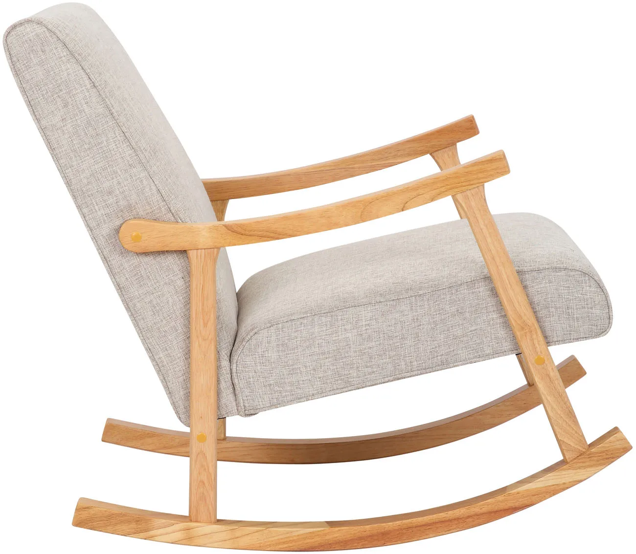 Schaukelstuhl Morelia 82x67x92 cm Creme