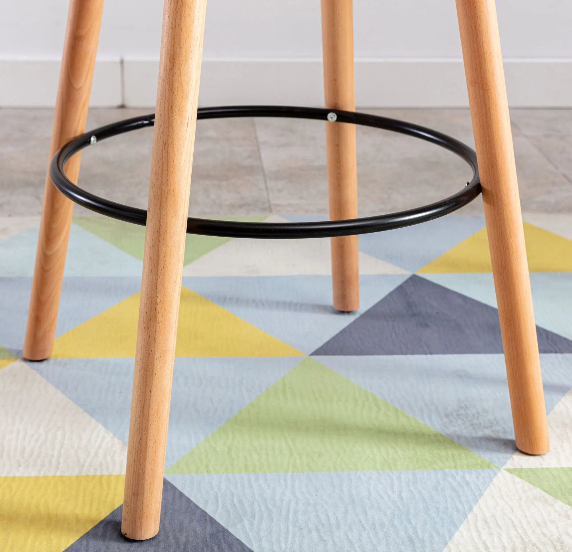 Stehtisch Mijas rund 60x60x107 cm weiß Massivholz