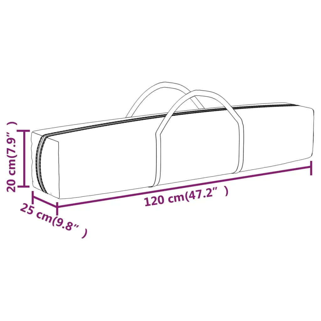 Faltzelt Pavillon Schwarz 195,5x195,5x235 cm UV- und wasserabweisend