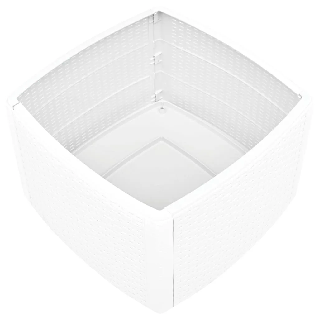 Beistelltisch Weiß 54x54x36,5 cm Kunststoff