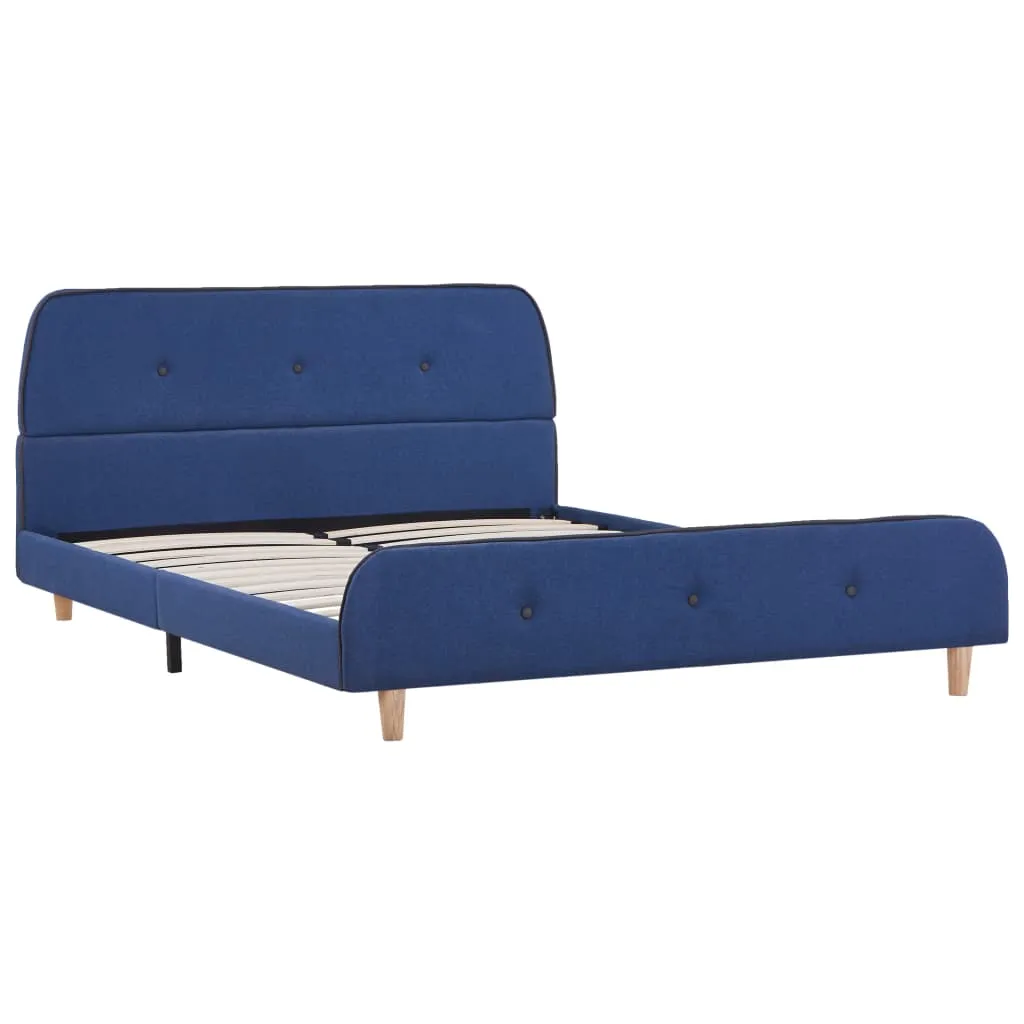 Eleganter Bettrahmen 208 x 146 x 81 cm in Blau