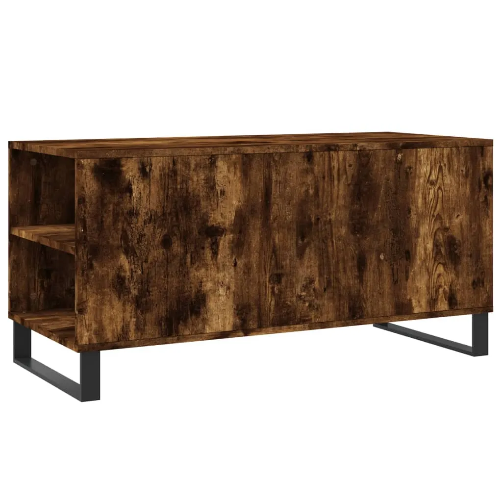 Moderner Couchtisch 102 x 44,5 x 50 cm in Räuchereiche