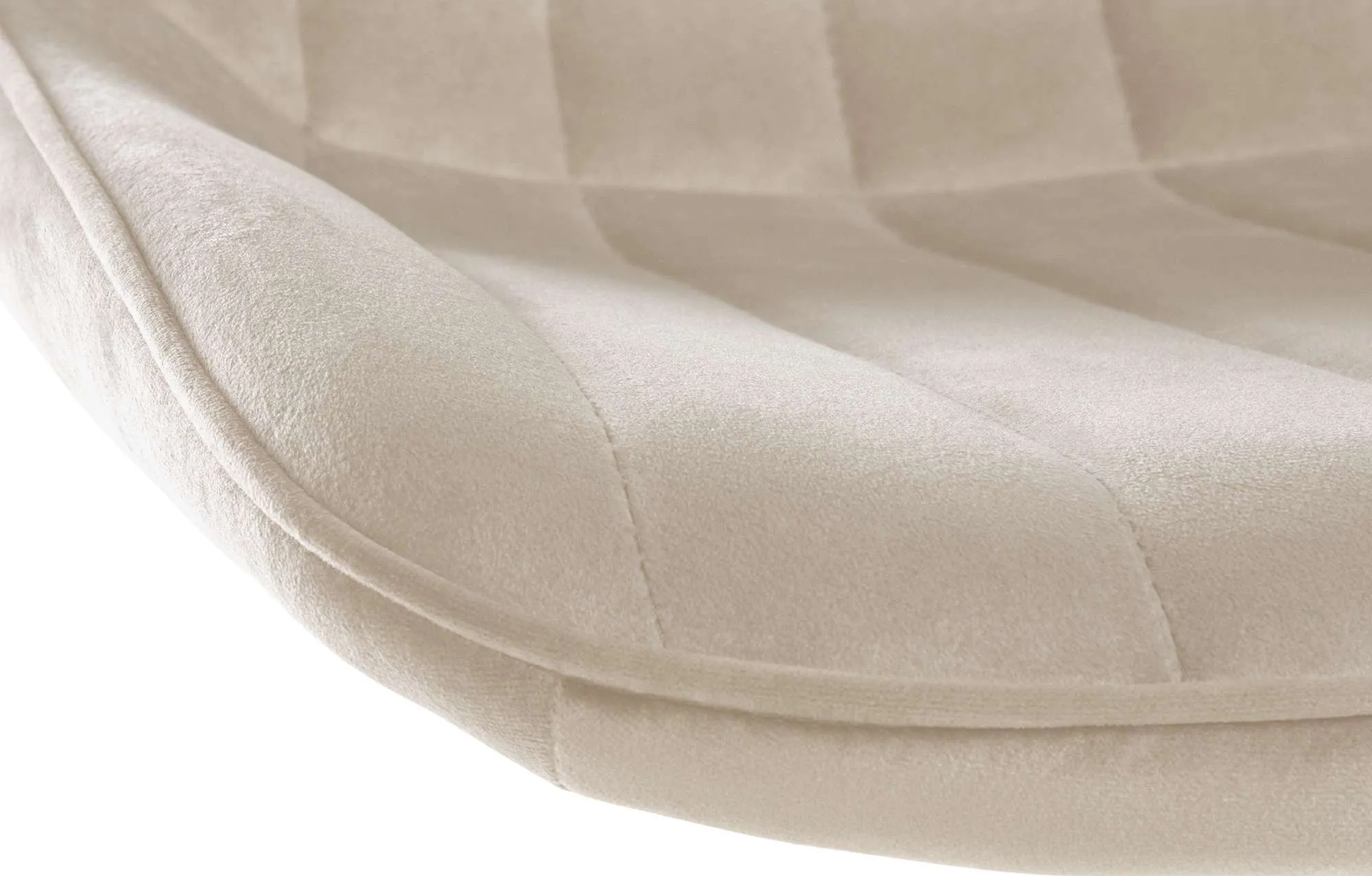 Barhocker Toni Samt 91-112x49.5x50 cm Creme