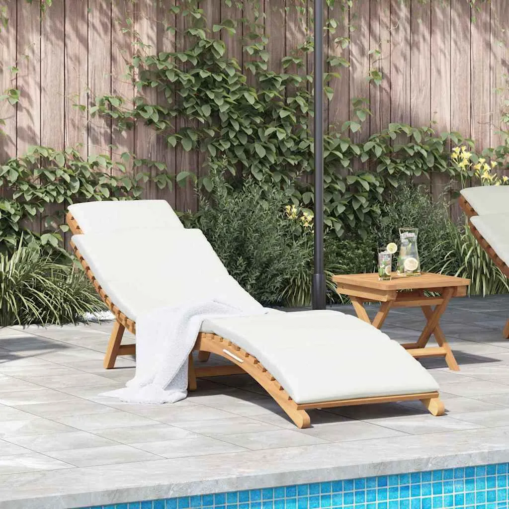Garten Sonnenliegestuhl Naturholz 198x55x58,5 cm Braun