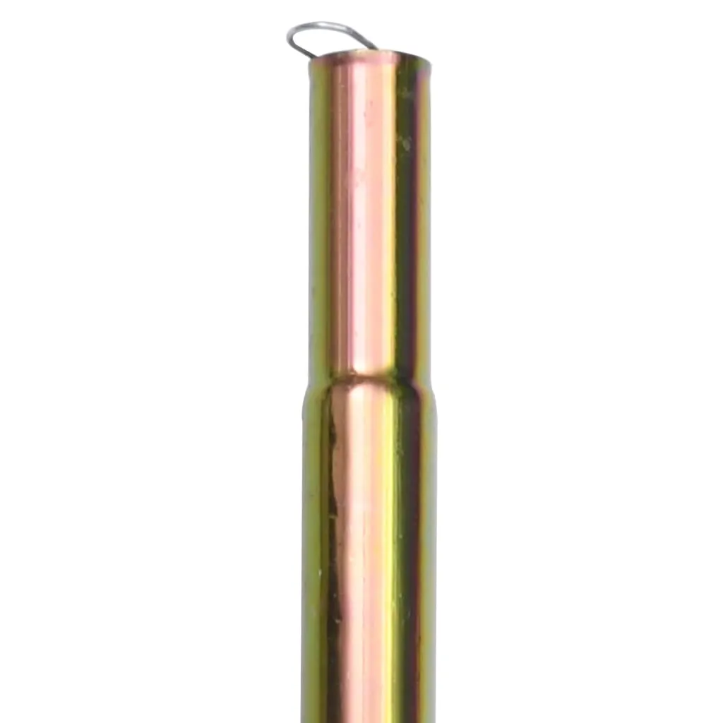 Sonnensegel-Stangen aus verzinktem Stahl 200 cm, Silber