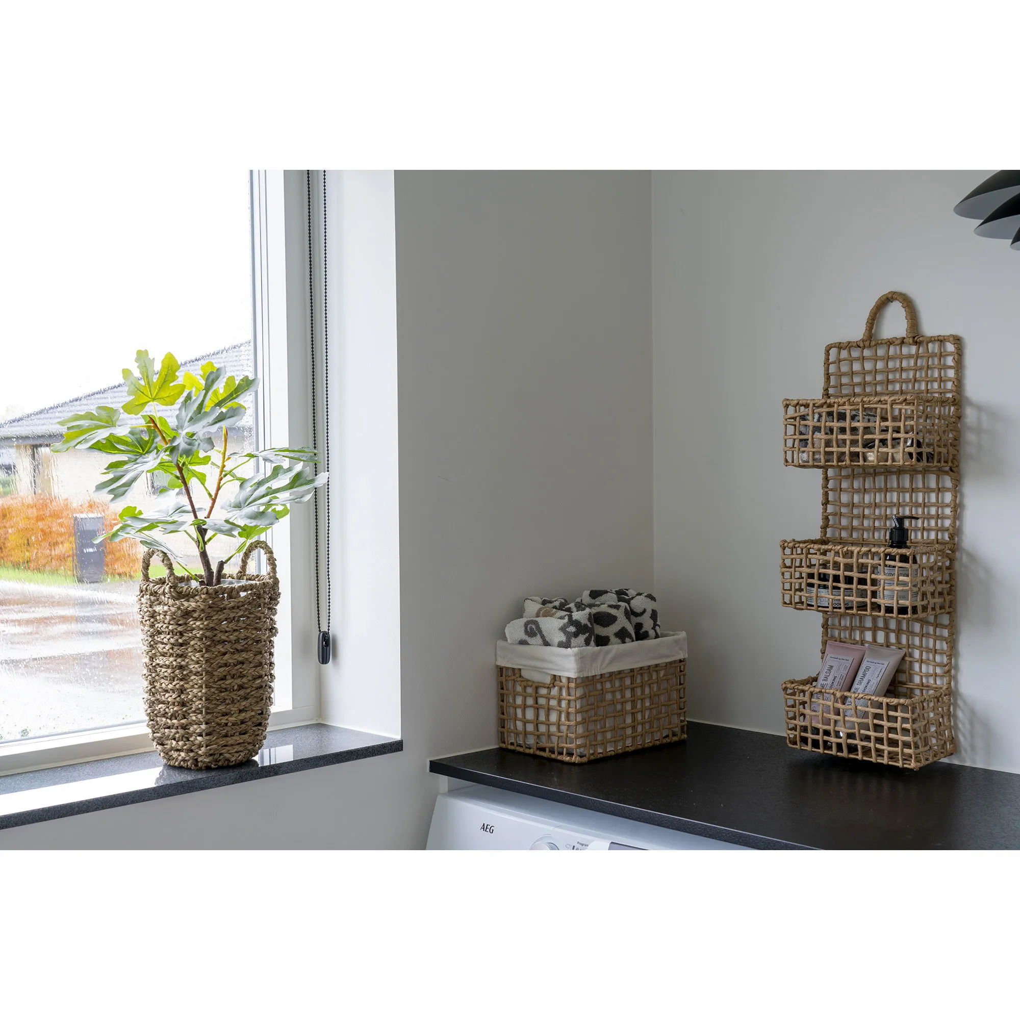 tinkaro Bustelo Körbe Set 2-teilig 30/35 x 20/25 x 19/22 cm Natur