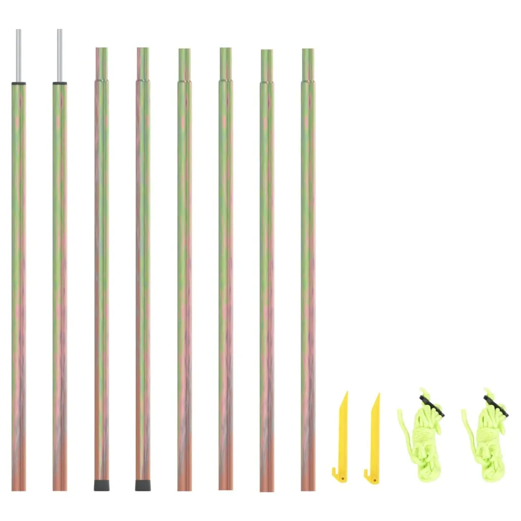 Sonnensegel-Stangen 250 cm aus verzinktem Stahl, 2er Set