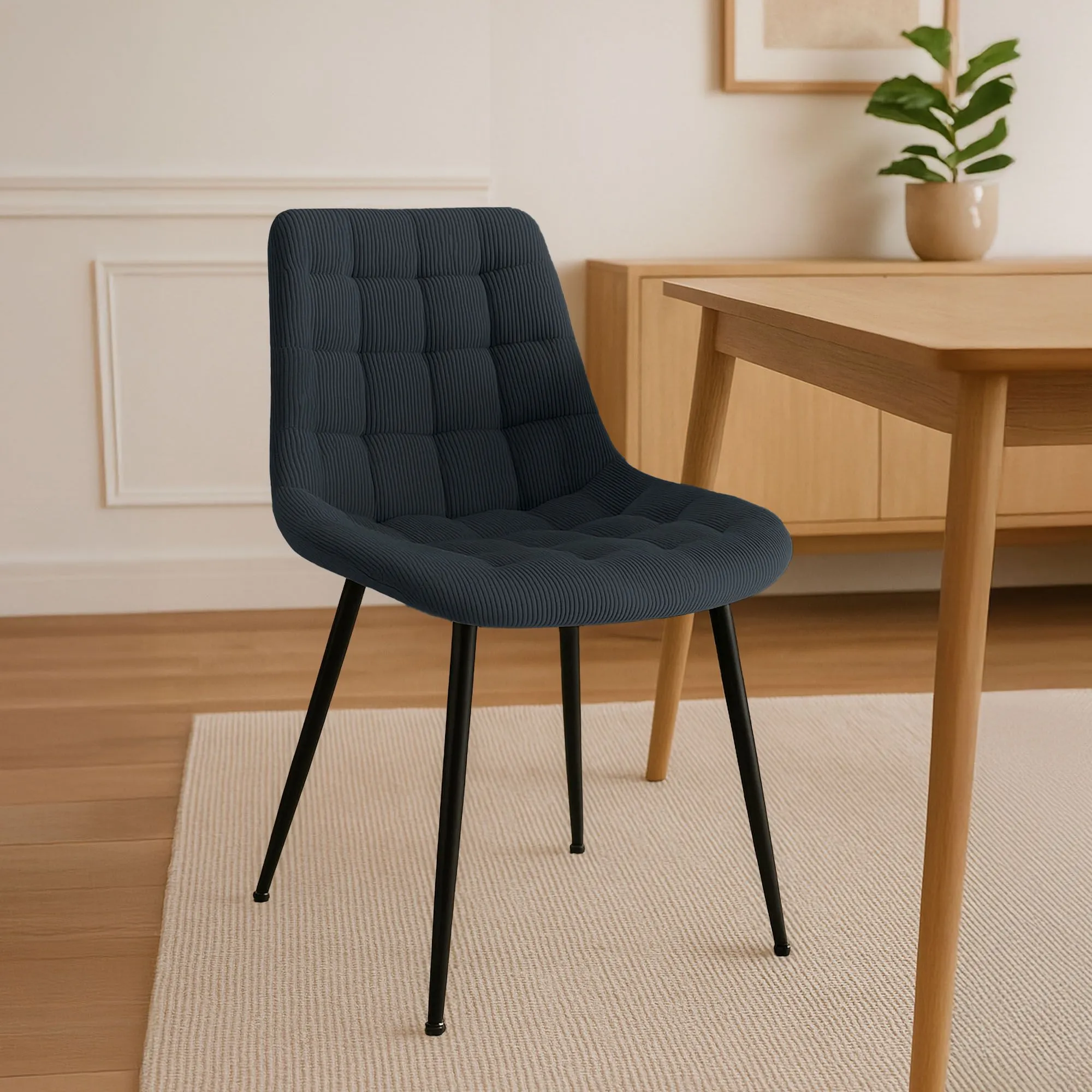 Esszimmerstuhl Sardna 83x52x58 cm schwarz
