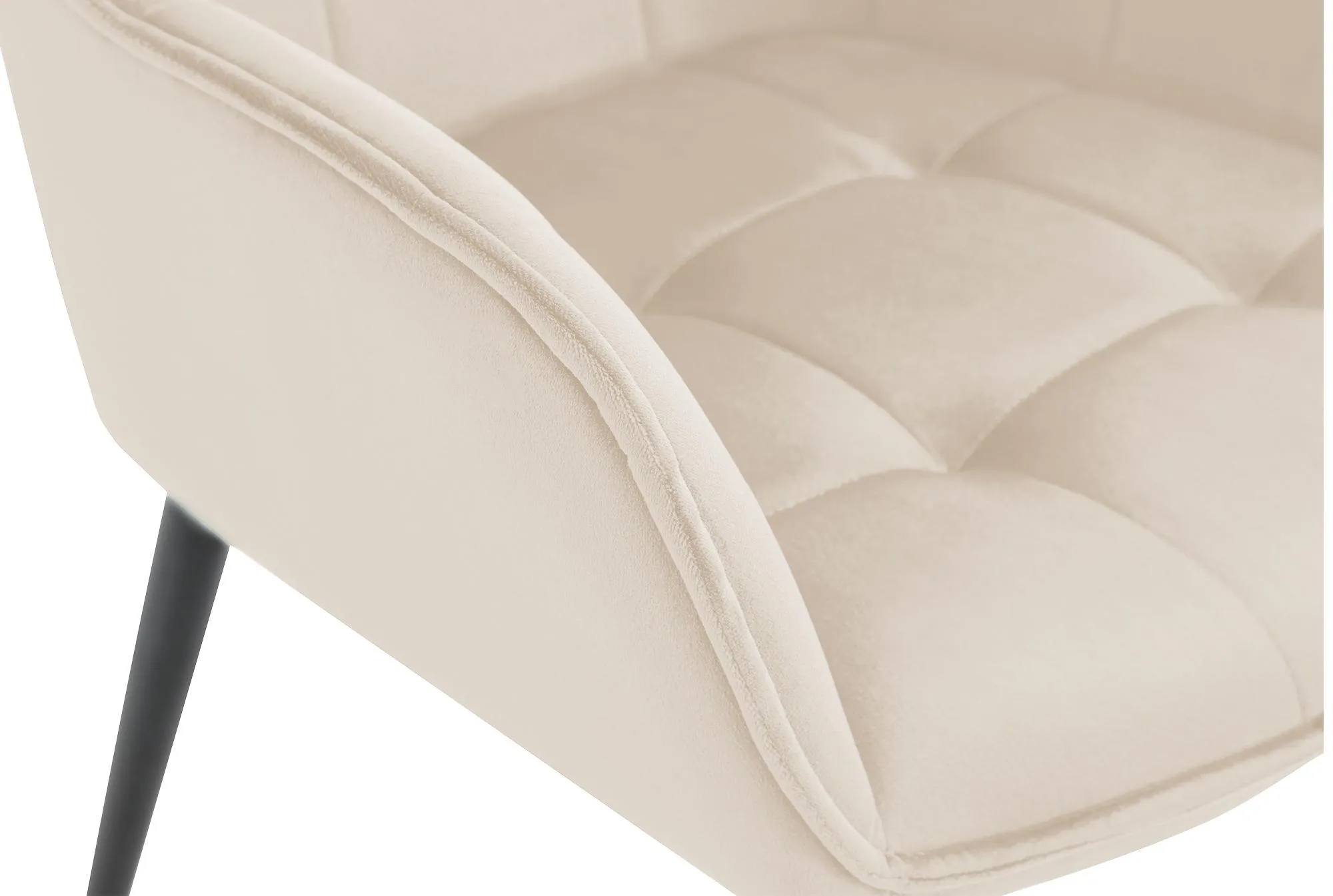 Esszimmerstuhl Ferndale Samt 62x58x86 cm creme