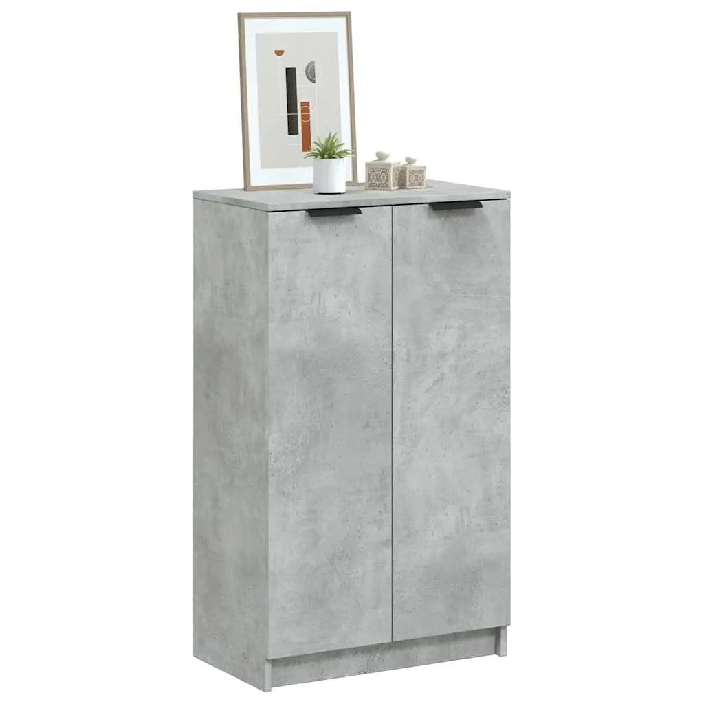 Schuhschrank Betongrau 59 x 35 x 100,5 cm – Robuster Stauraum