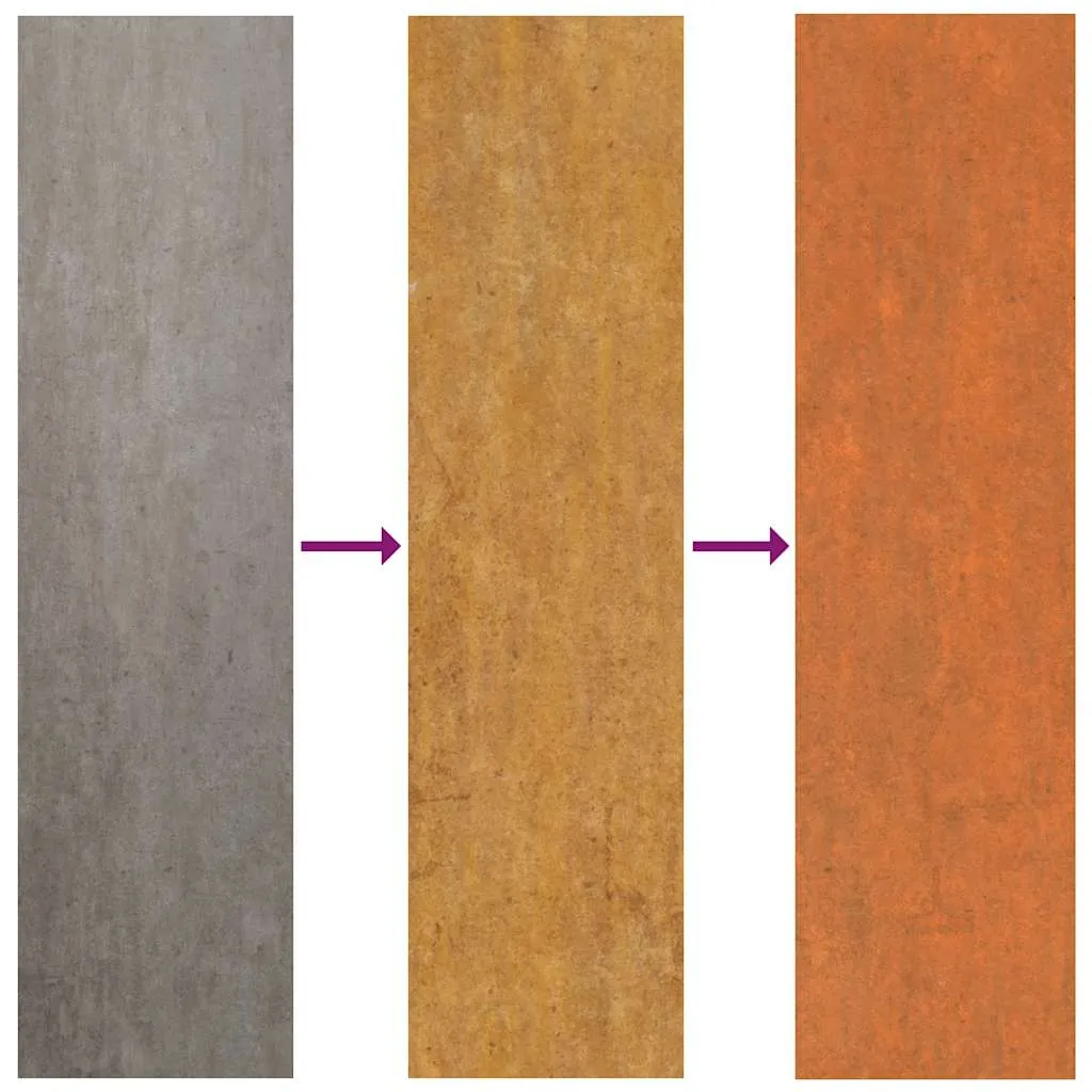 Hochbeet aus Cortenstahl 240 x 40 x 77 cm Rostig