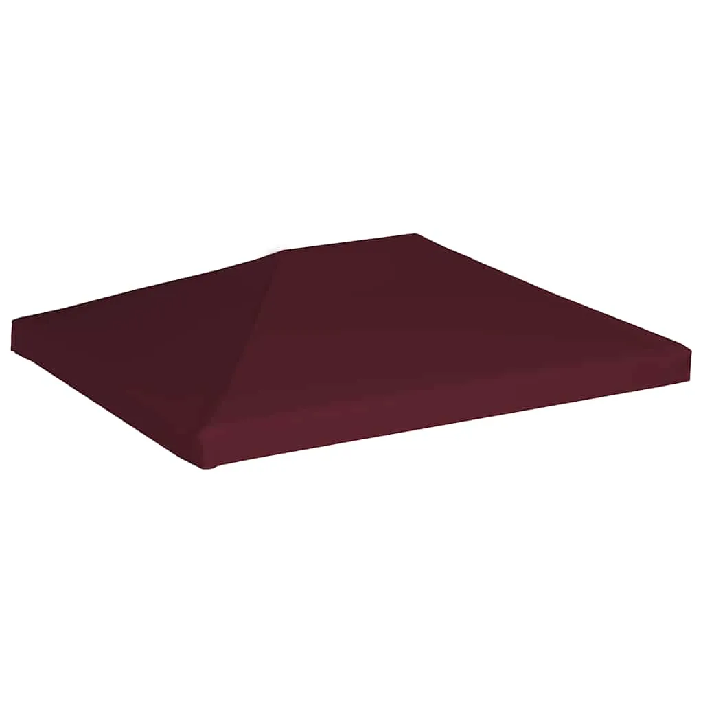 Pavillonabdeckung 3 x 4 m Bordeauxrot wasserdicht mit PVC-Beschichtung