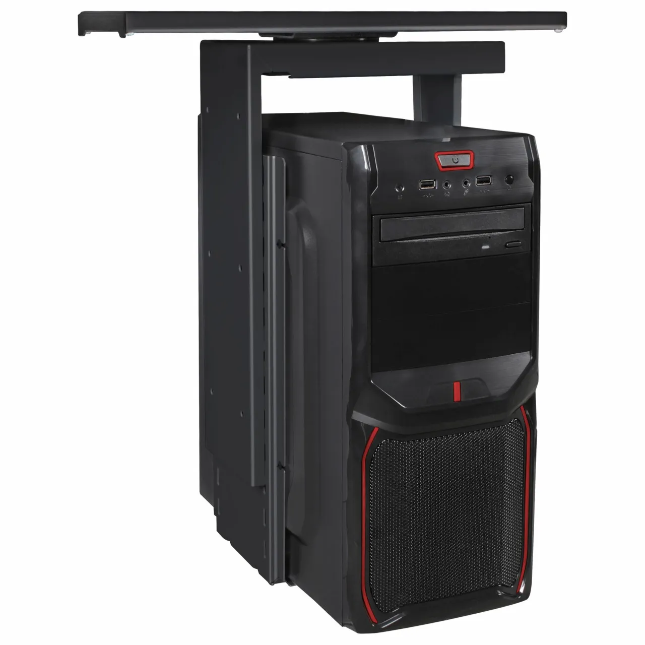 tinkaro PC-Halter HANSL Metall Universal Computerhalterung Schwarz