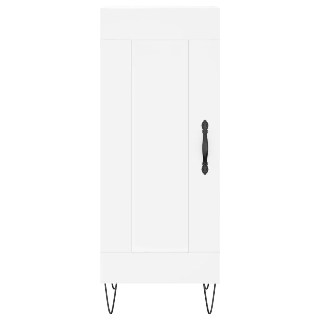 Elegantes Highboard in Weiß, 34,5 x 34 x 180 cm